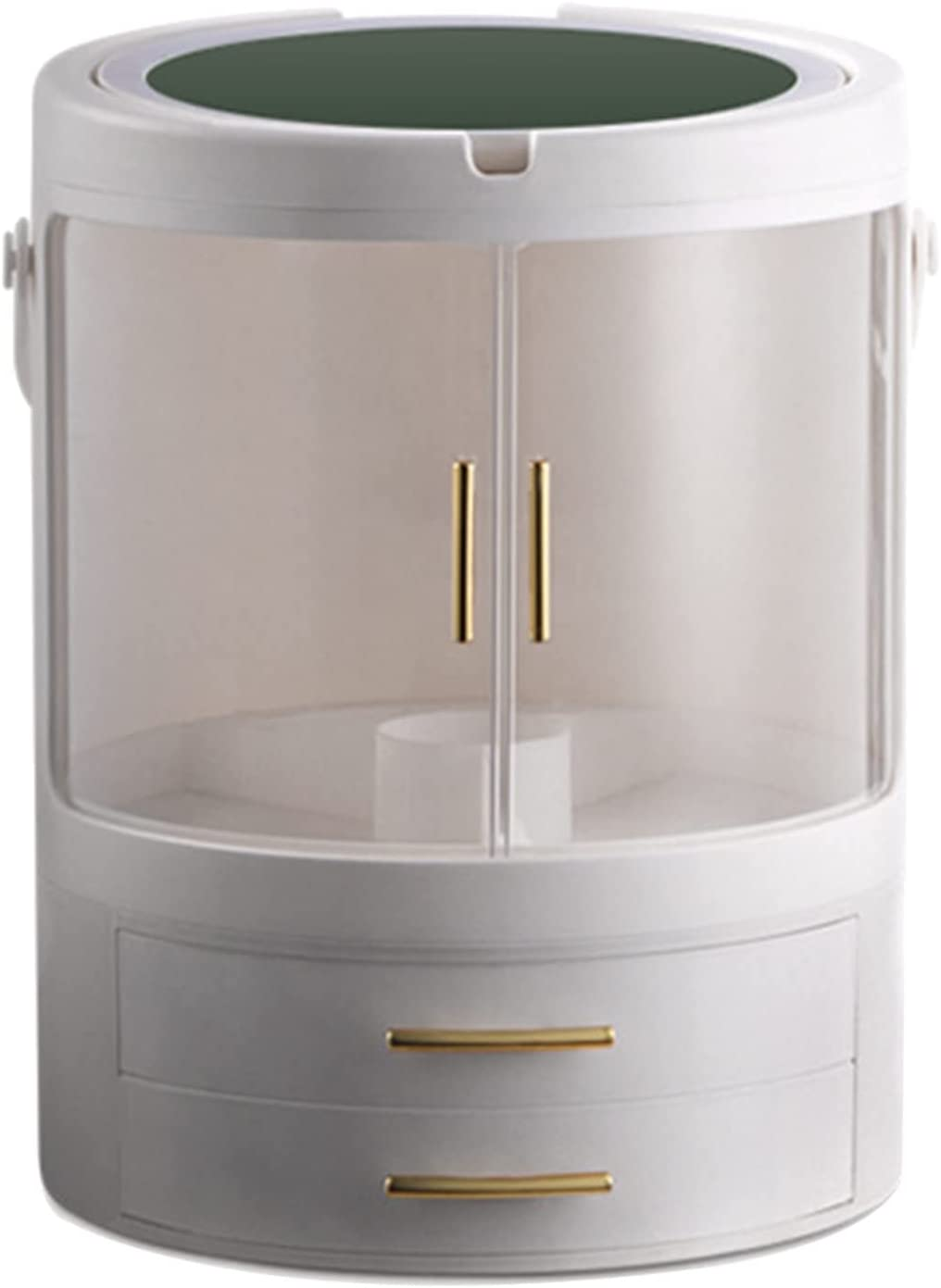 LED Mirror Cosmetic Storage Box Large Capacity Skin Care Product Dressing Table Home Storage Rack Small Travel Case